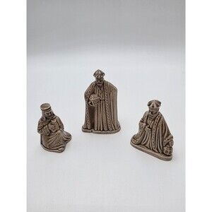 Three Wisemen Tan Ceramic Christmas Nativity